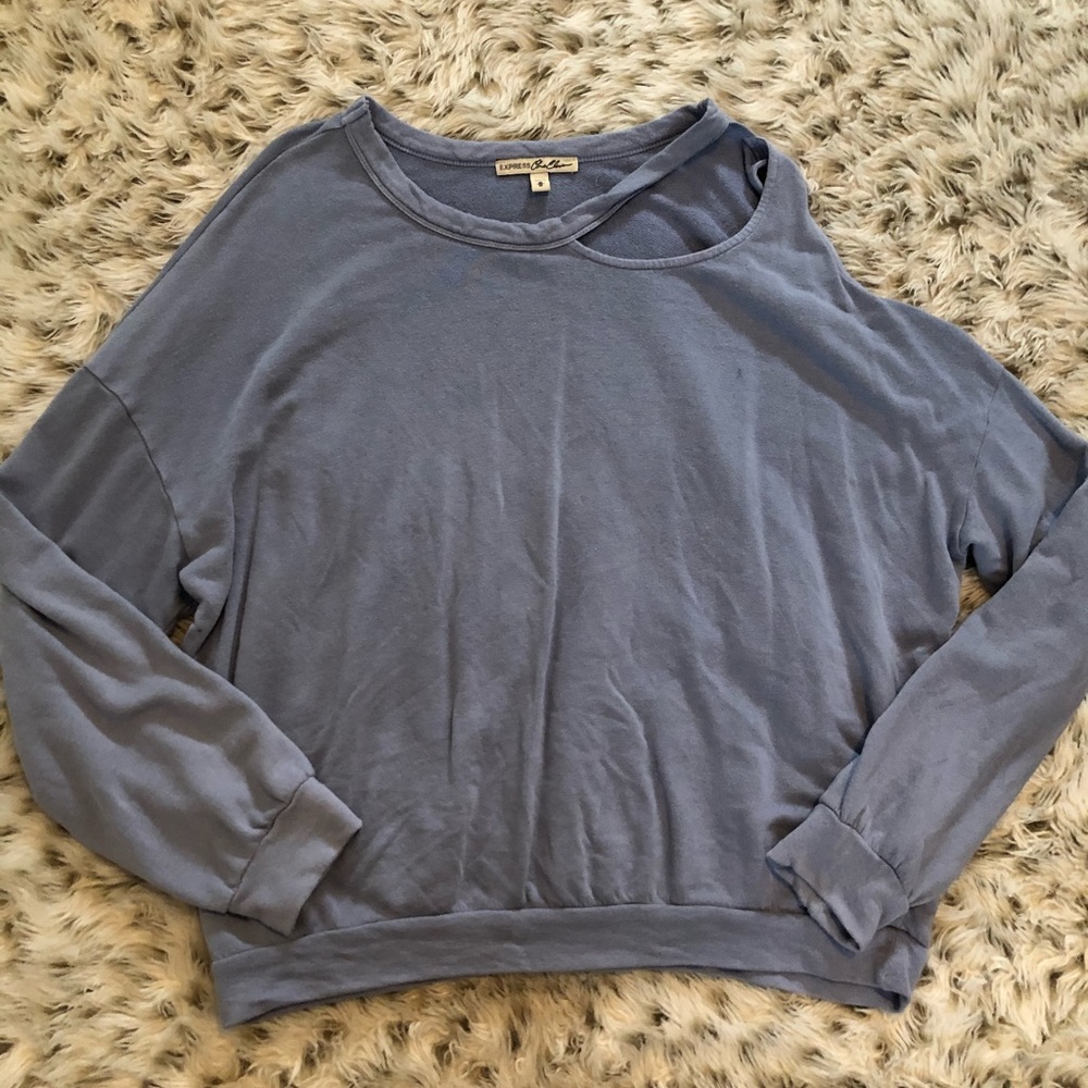 Express One Eleven cut out sweatshirt